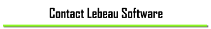 Contact Lebeau Software