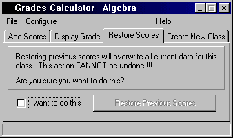 Restore Scores